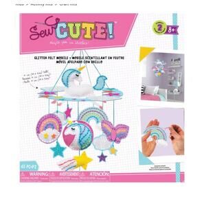 Colorbok Sew Cute Felt Mobile Kit-Fantasy Glitter -Sewing